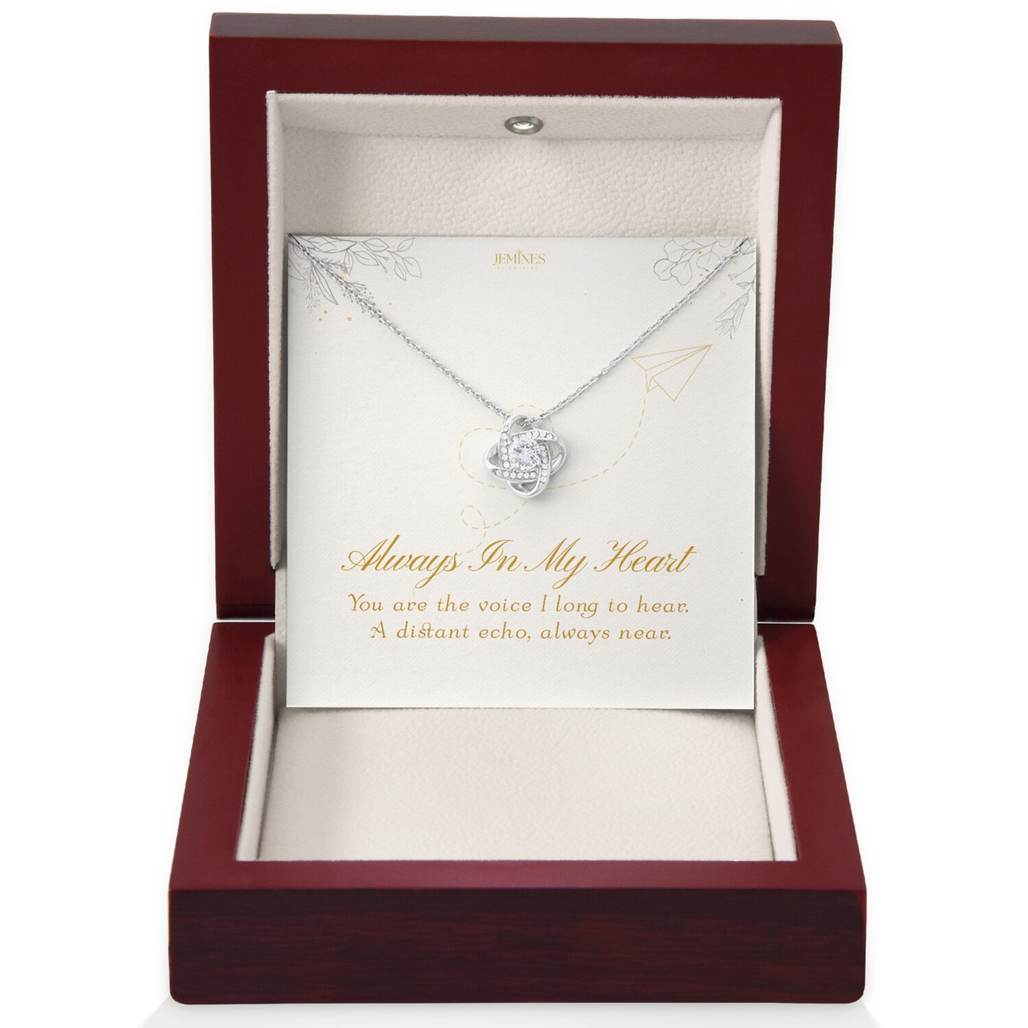 Love Knot Necklace Elegant Gift