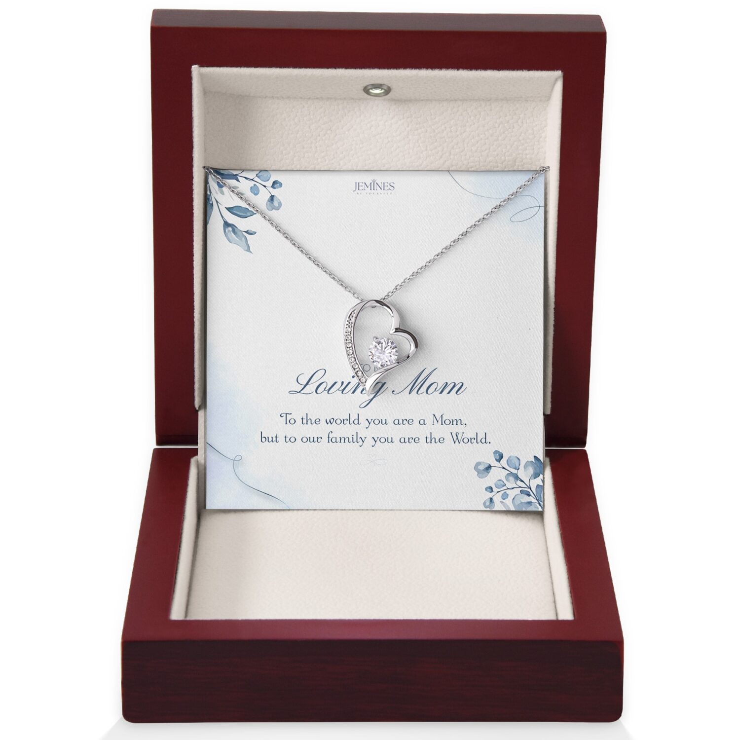 Loving Mom Forever Love Necklace Gift