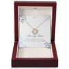 Loving Mom Love Knot Gold Necklace Gift
