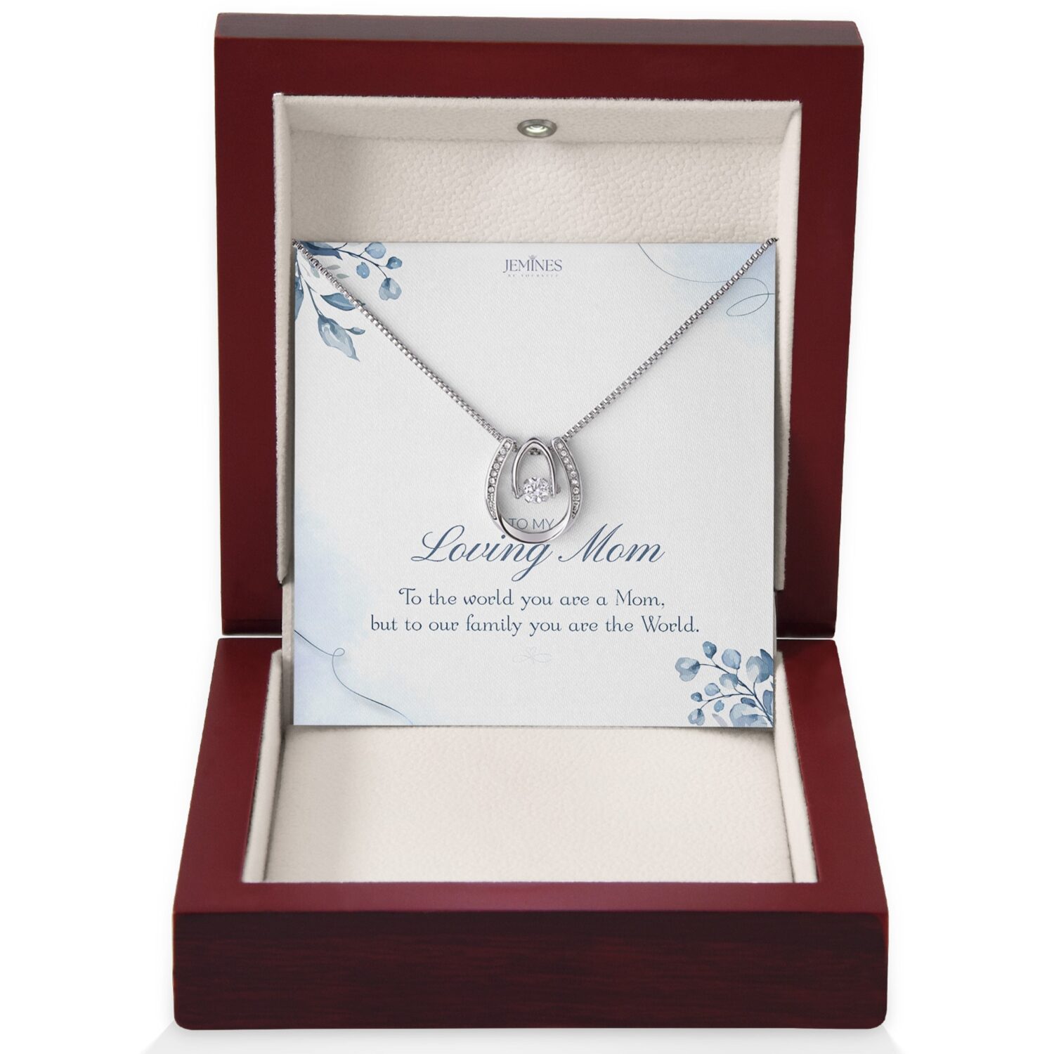 Loving Mom Lucky in Love Necklace Gift