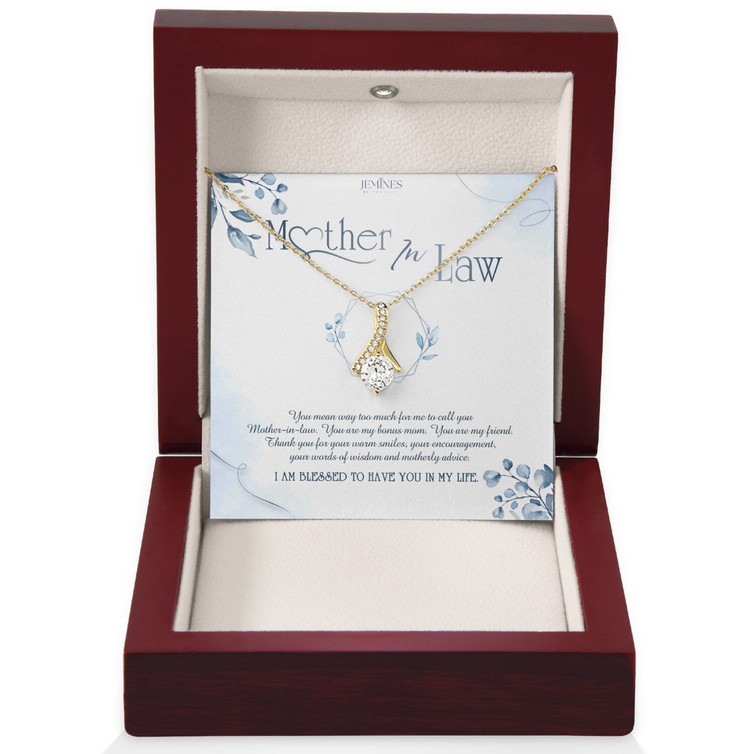 Mother-In-Law Alluring Beauty Gold Necklace