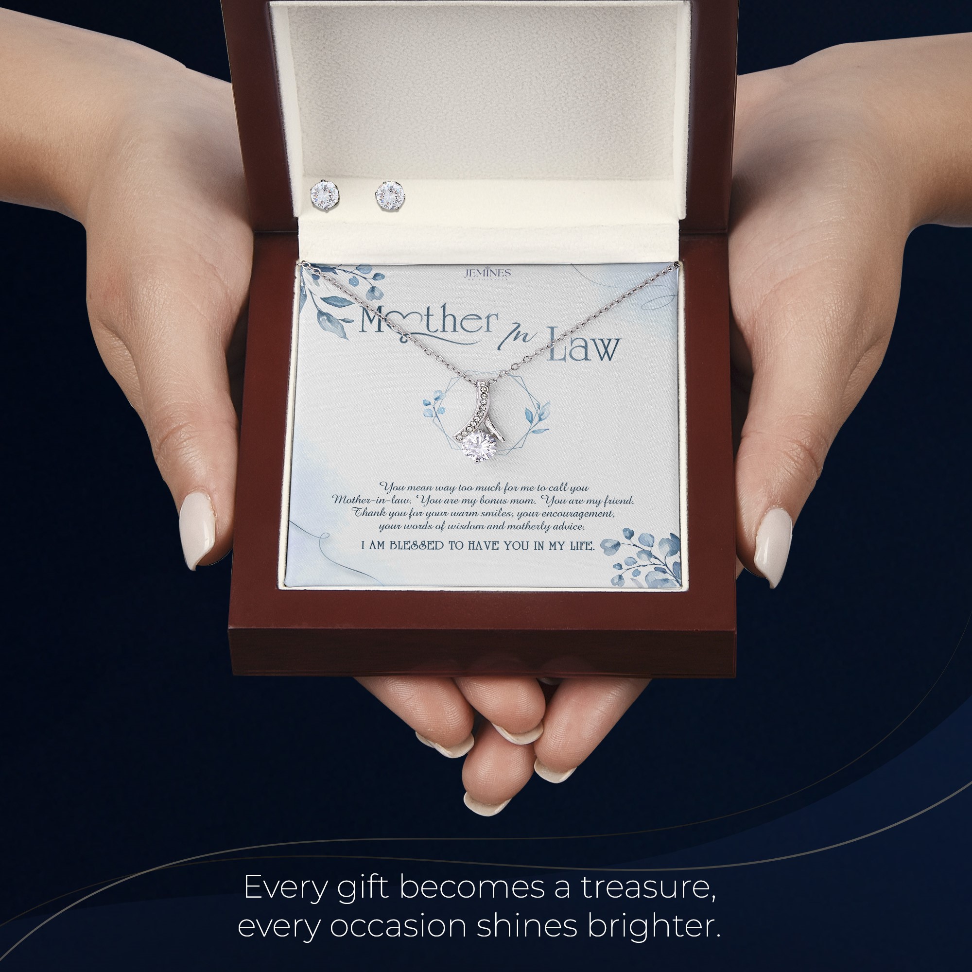 Mother-In-Law Alluring Beauty Set Necklace Elegant Gift - Image 6