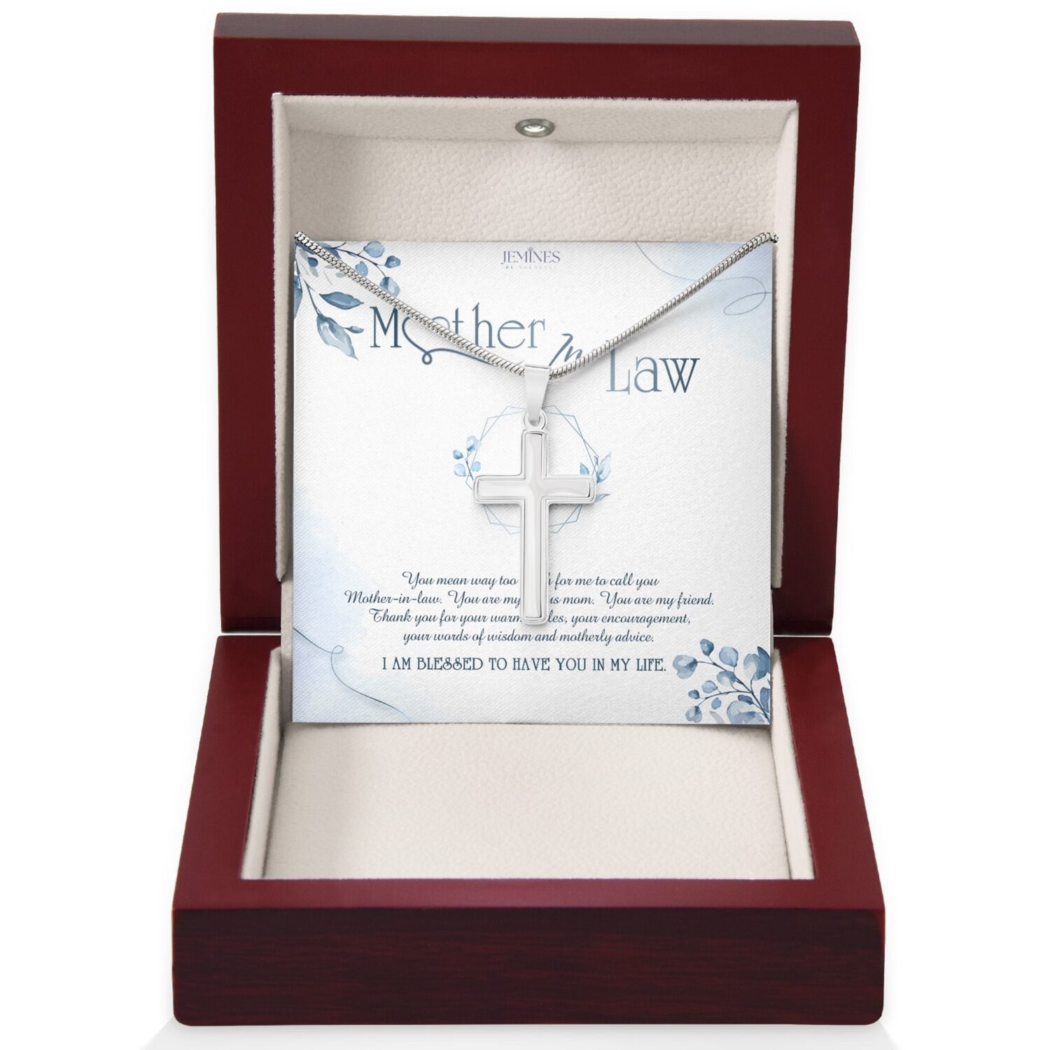 Mother-In-Law Artisan Cross Elegant Gift