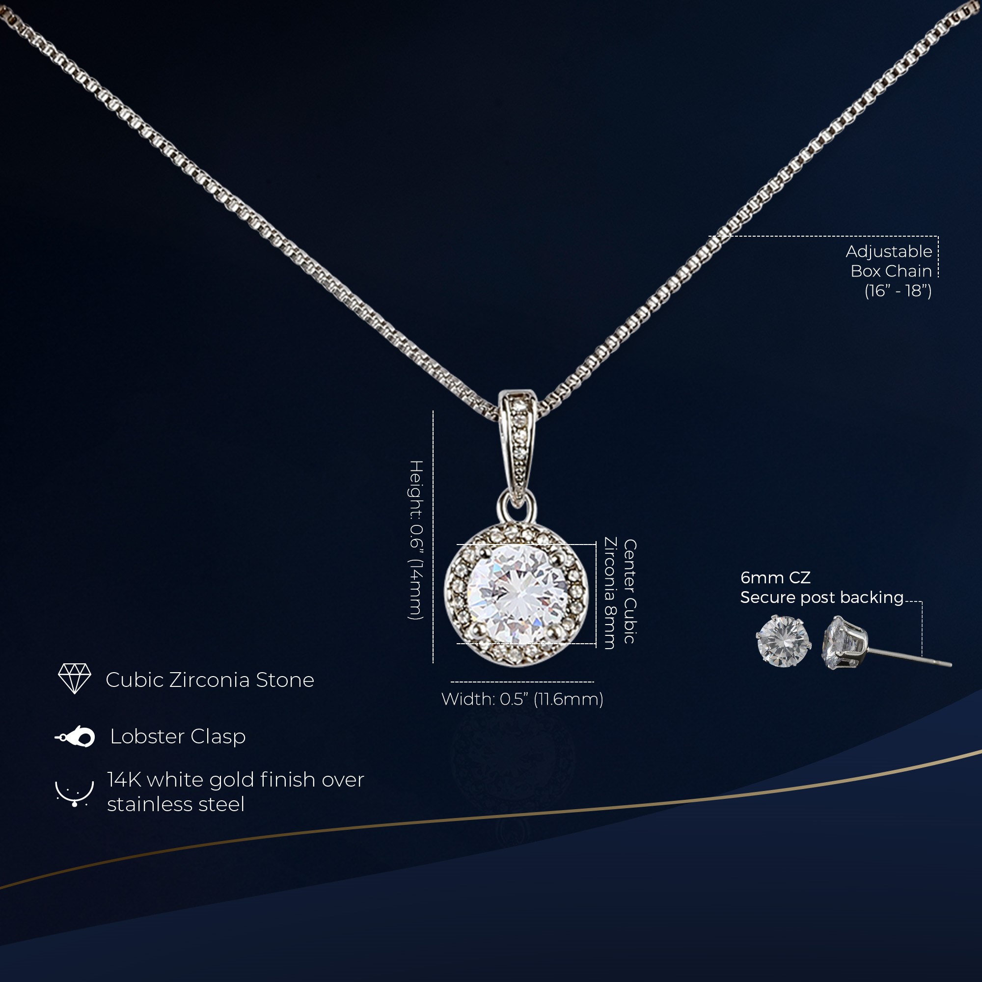 Mother-In-Law Eternal Hope Set Necklace Elegant Gift - Image 2