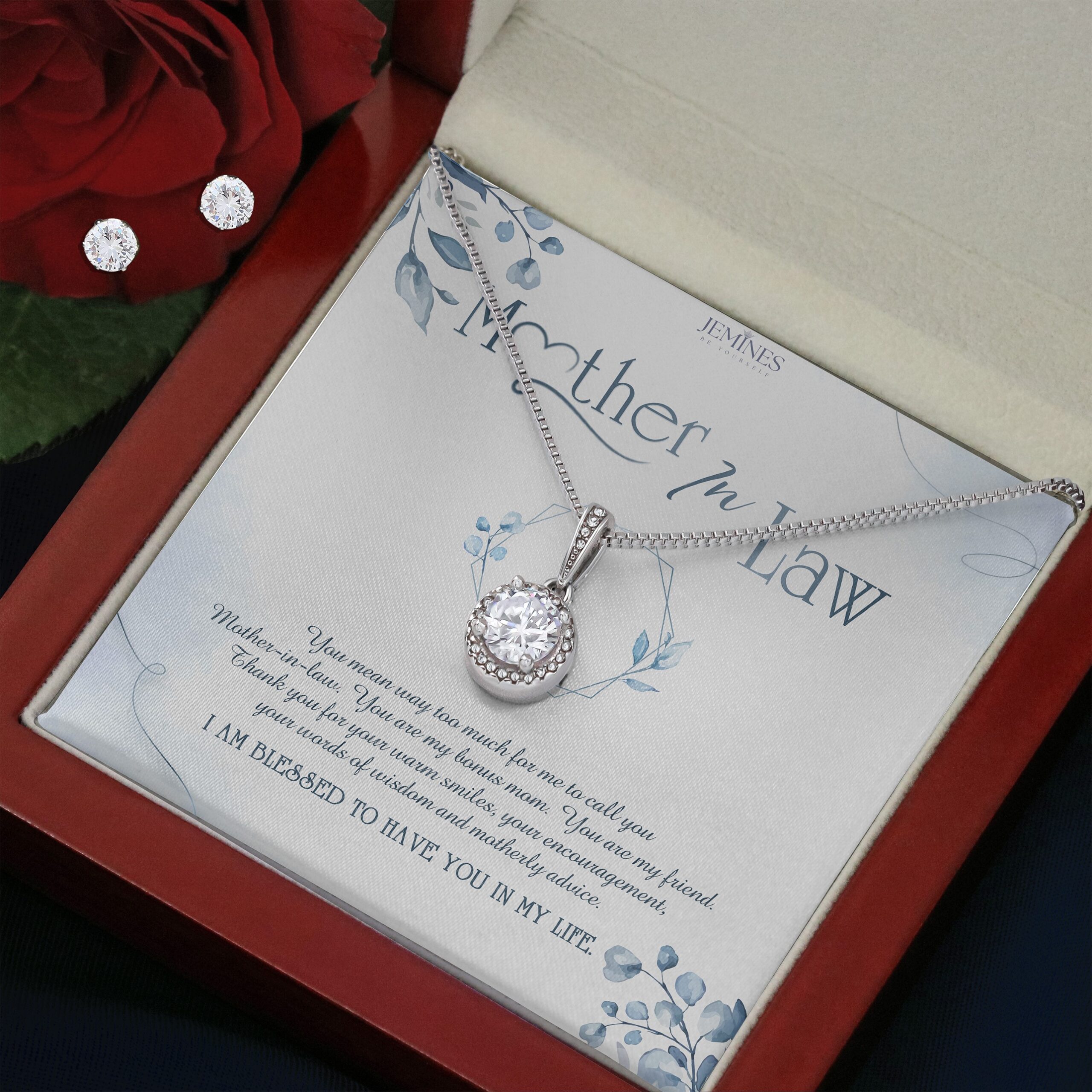 Mother-In-Law Eternal Hope Set Necklace Elegant Gift - Image 3