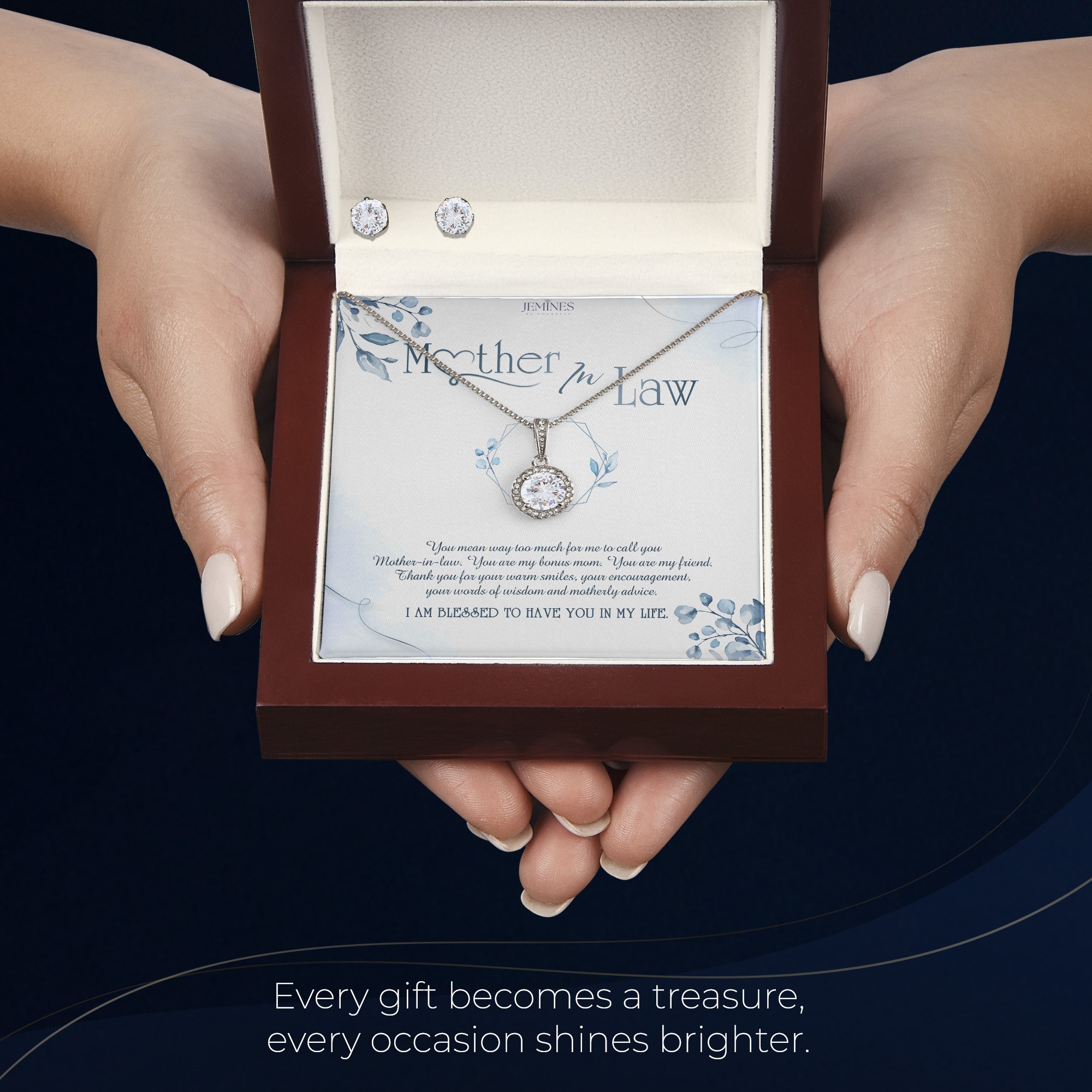 Mother-In-Law Eternal Hope Set Necklace Elegant Gift - Image 6