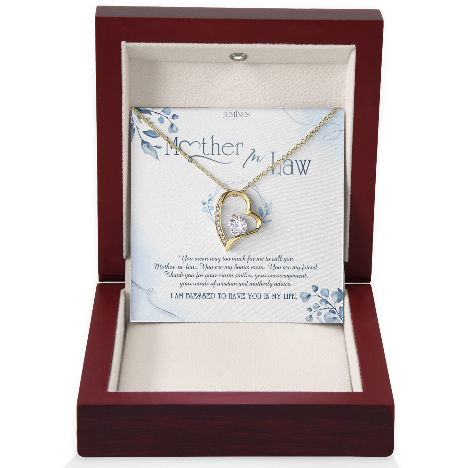 Mother-In-Law Forever Love Gold Necklace
