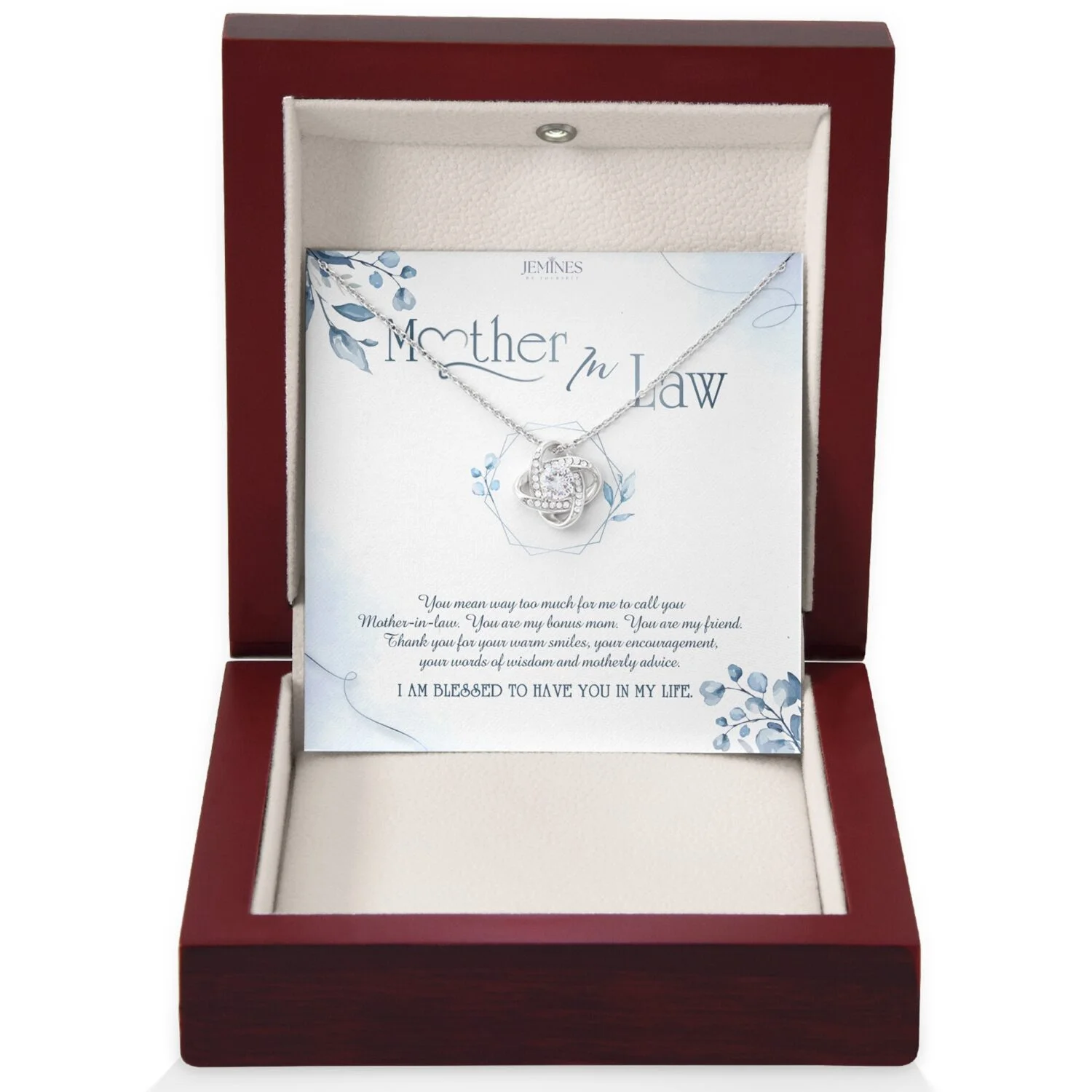 Mother-In-Law Love Knot Necklace Gift