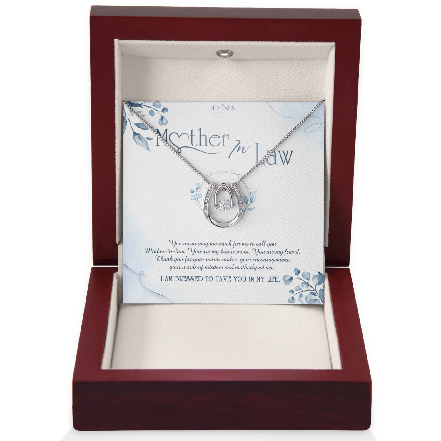 Mother-In-Law Lucky in Love Necklace Gift