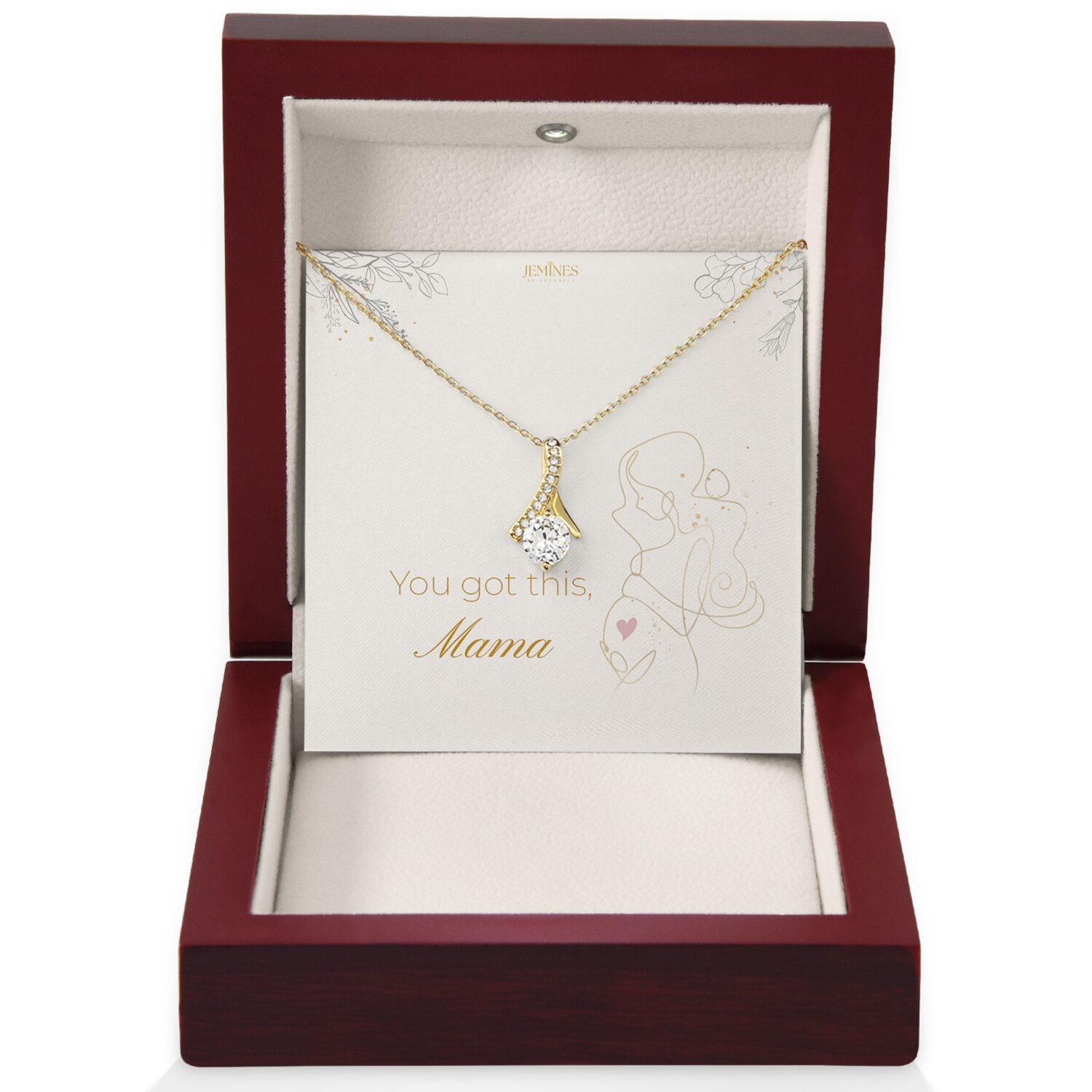 Motherhood Alluring Beauty Gold Necklace
