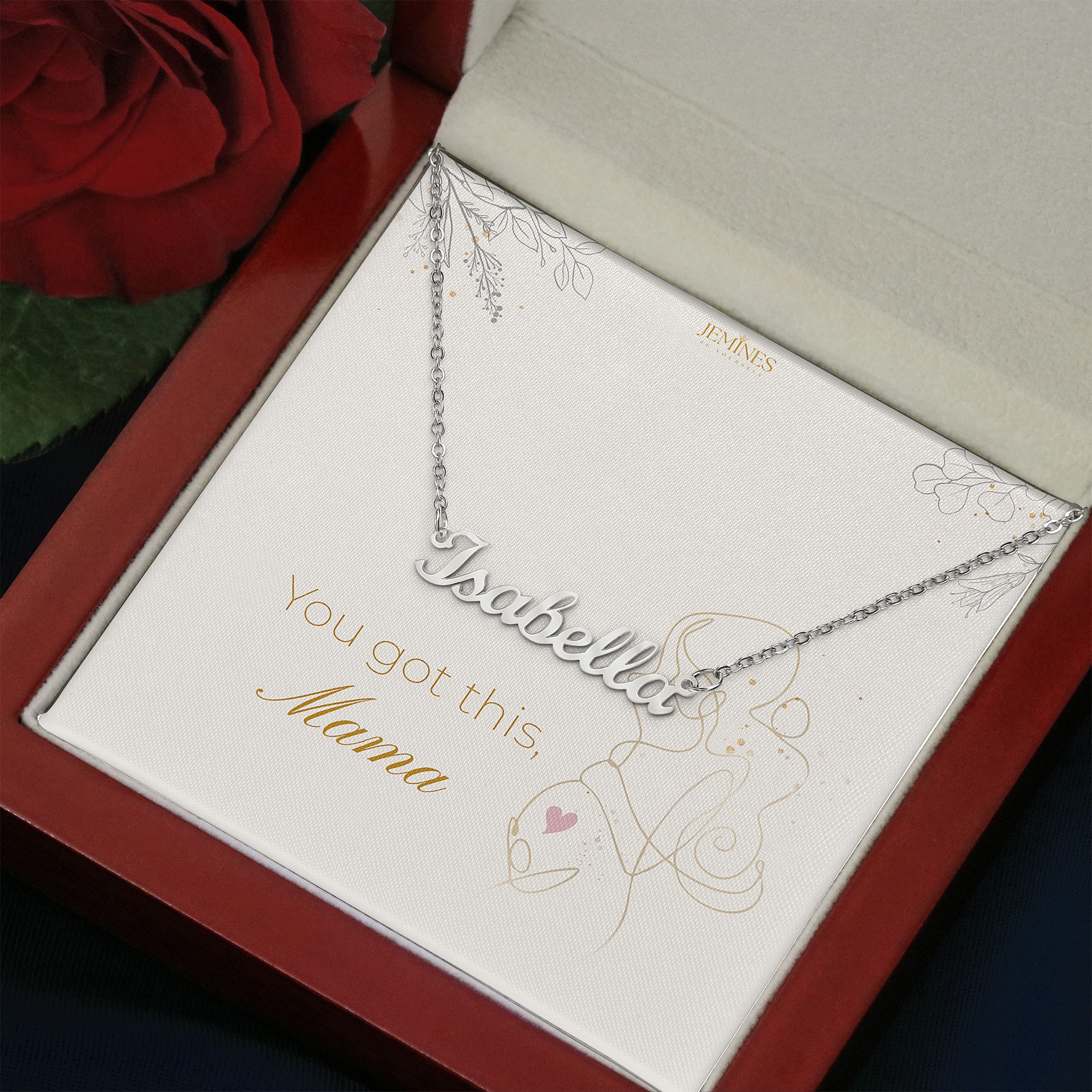 Motherhood Custom Name Necklace Elegant Gift - Image 3