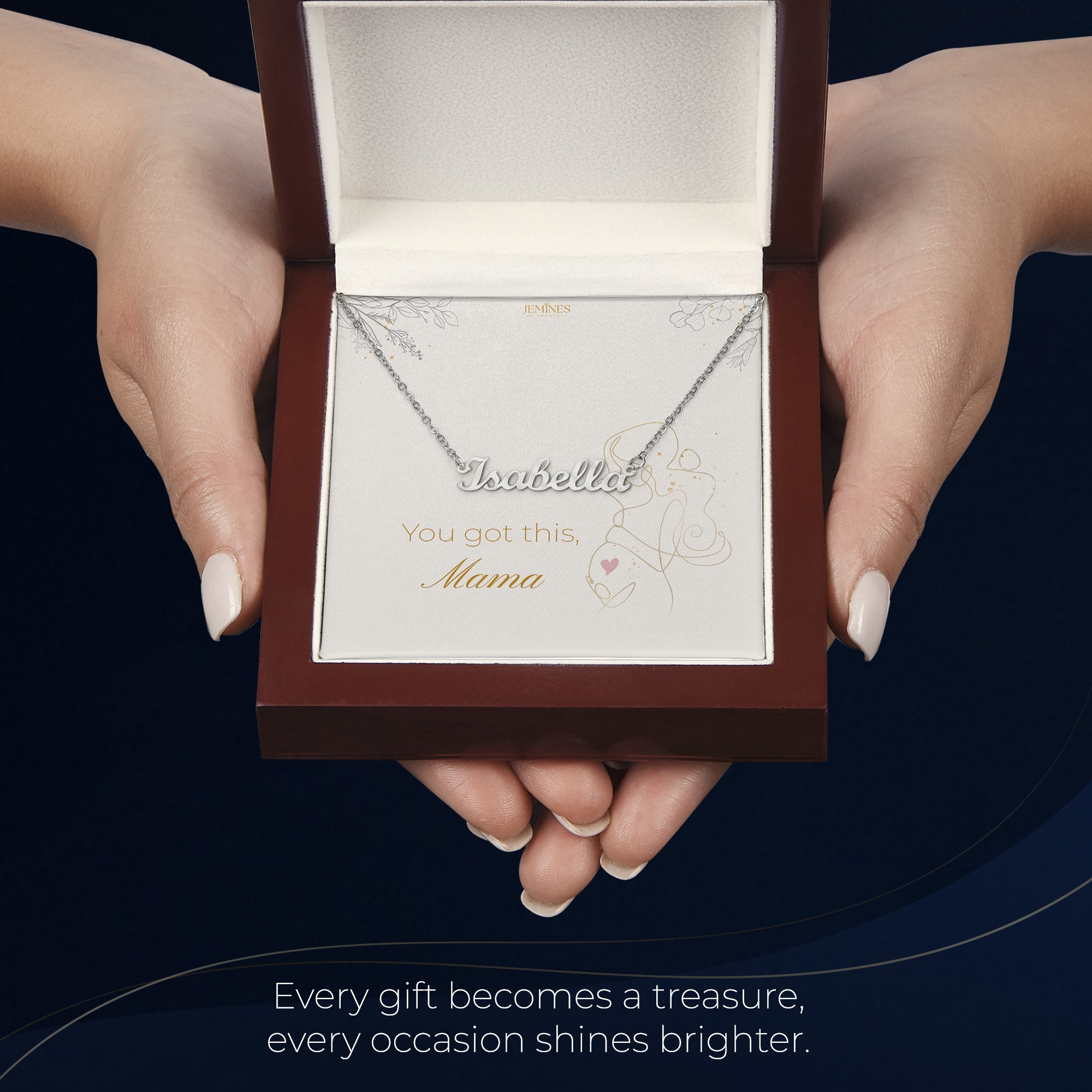 Motherhood Custom Name Necklace Elegant Gift - Image 6