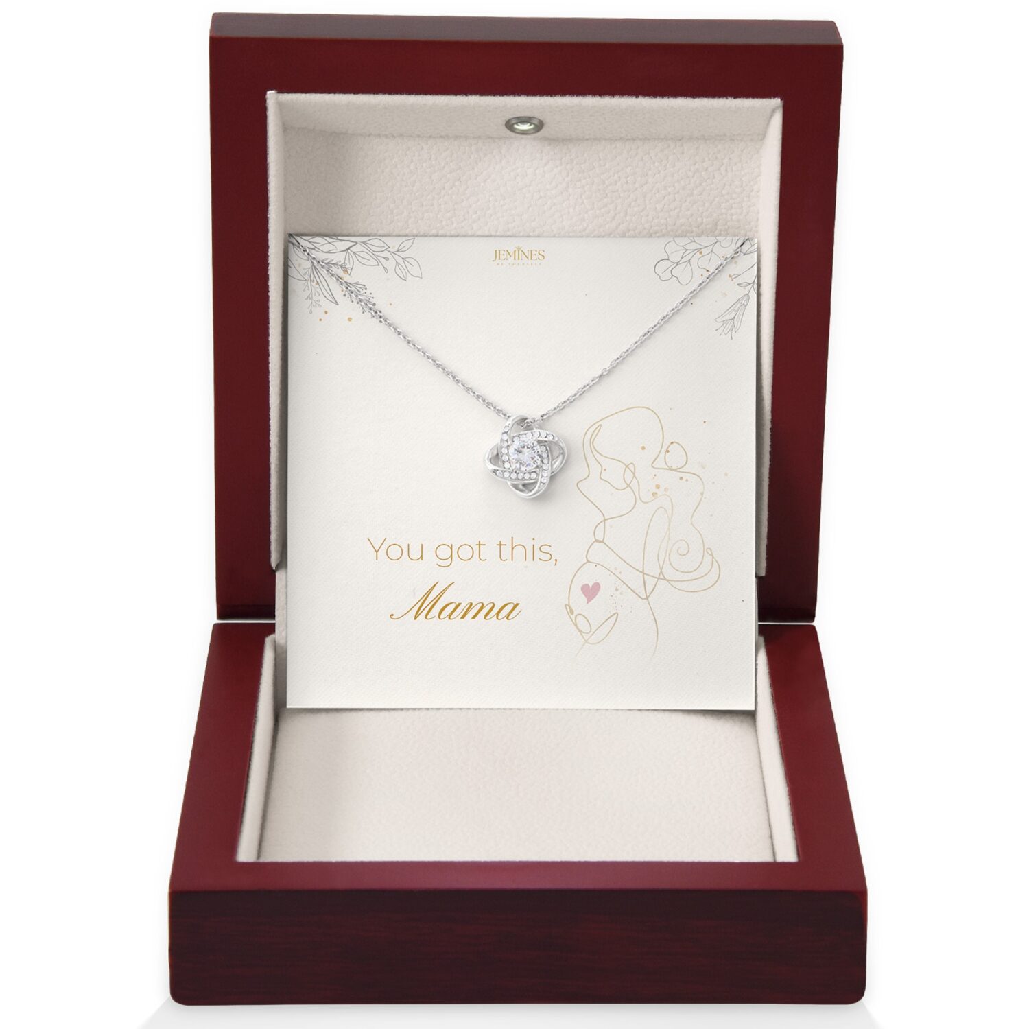 Motherhood Love Knot Necklace Gift