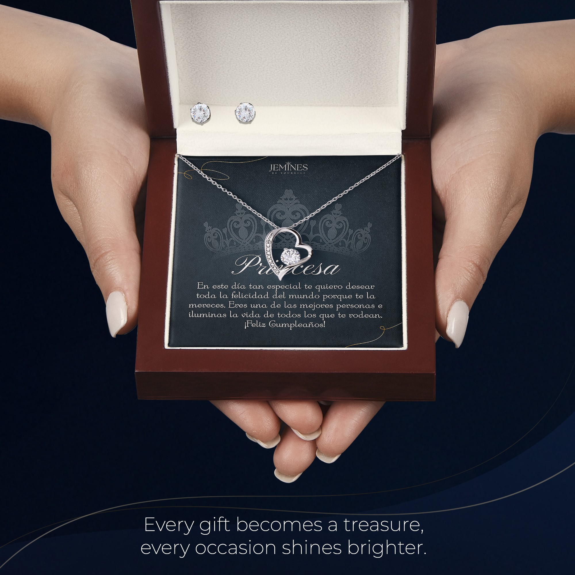 Princesa Birthday Forever Love Set Necklace Elegant Gift - Image 6