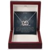 Princesa Birthday Interlocking Hearts Necklace