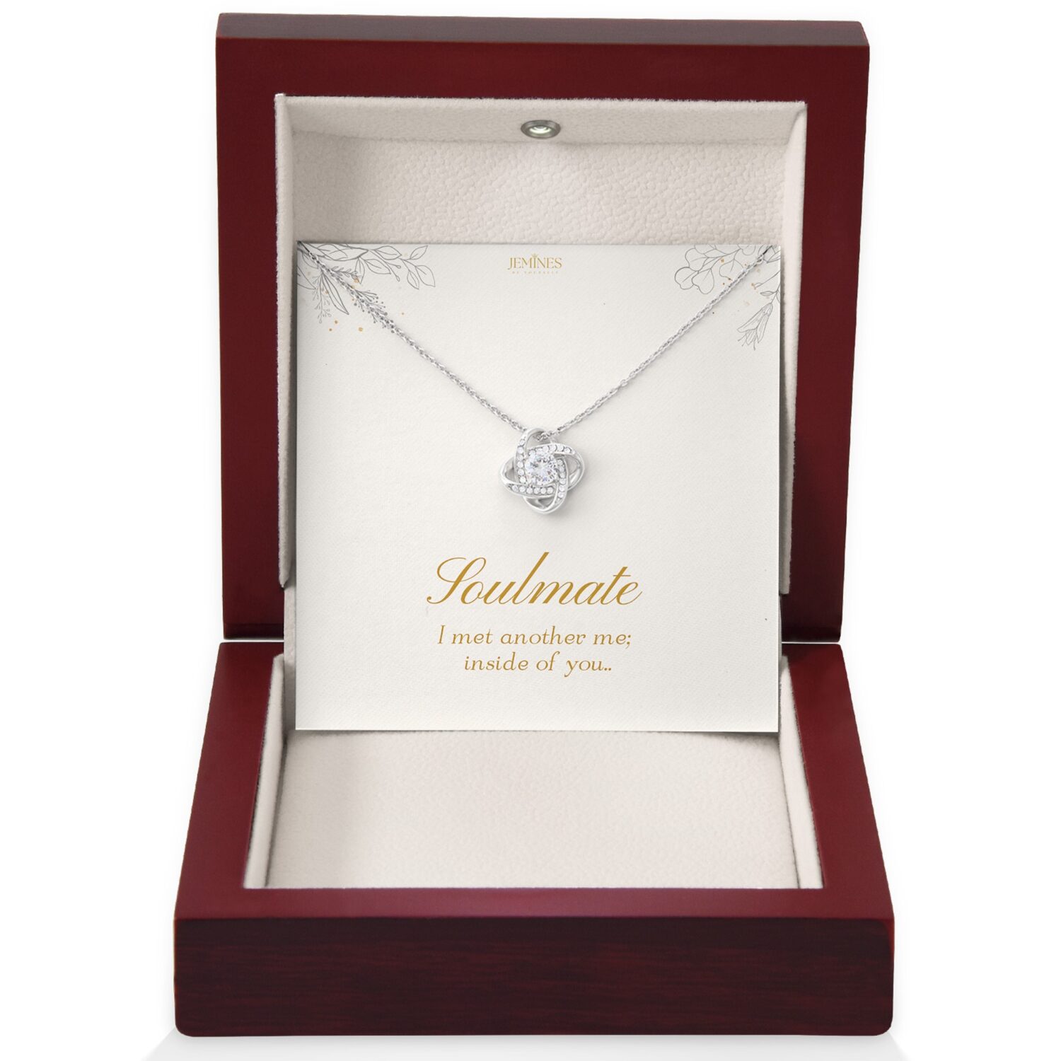 Soulmate Love Knot Necklace Gift