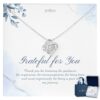 Thank You Love Knot Necklace Elegant Gift