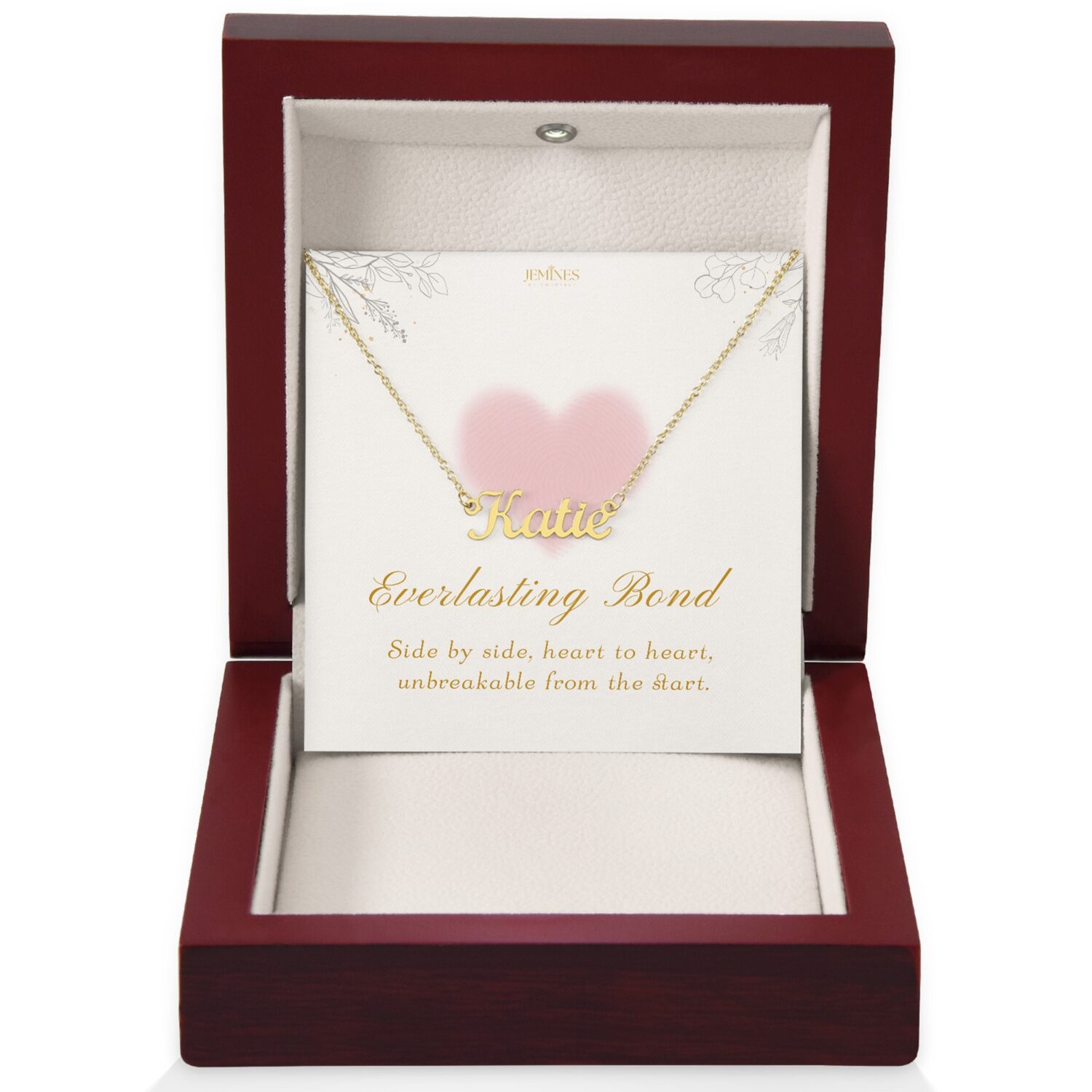 Wife Custom Name Gold Necklace Gift
