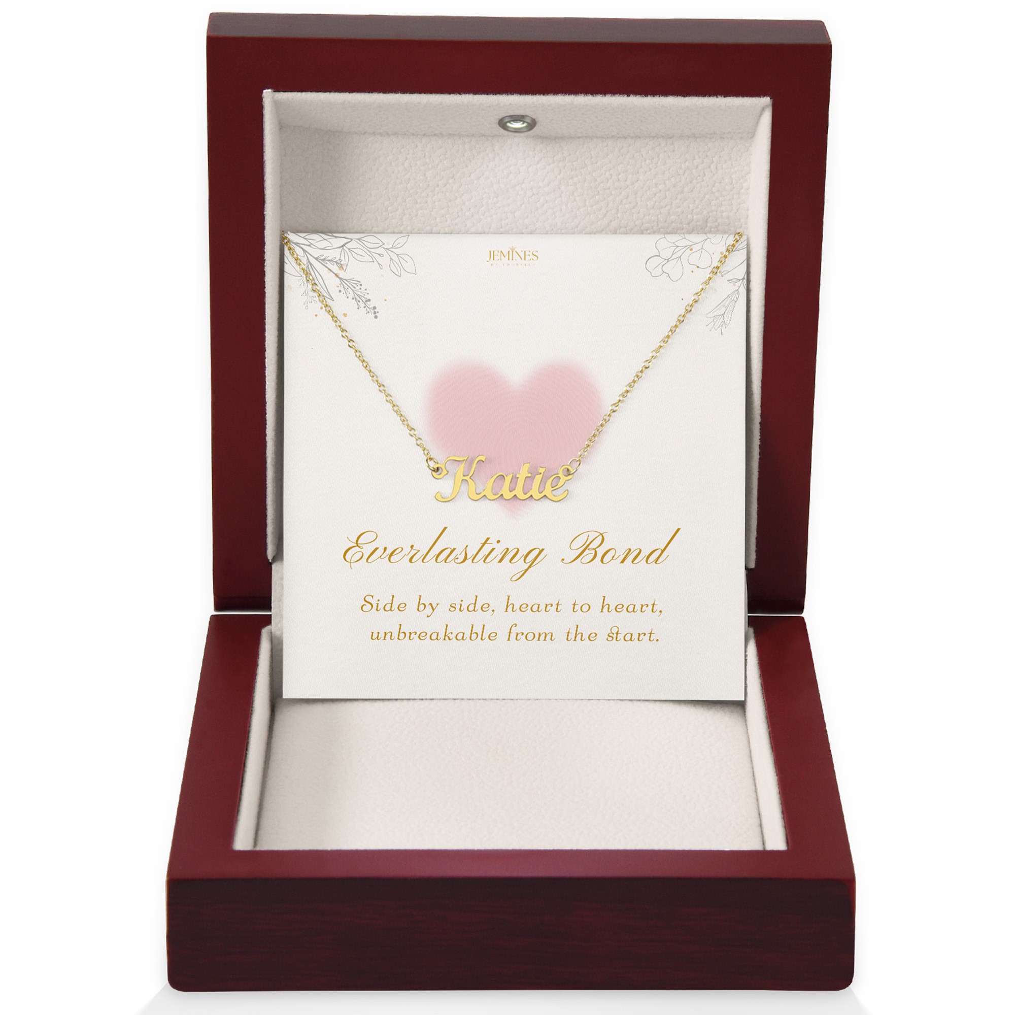 Wife Custom Name Gold Necklace Gift