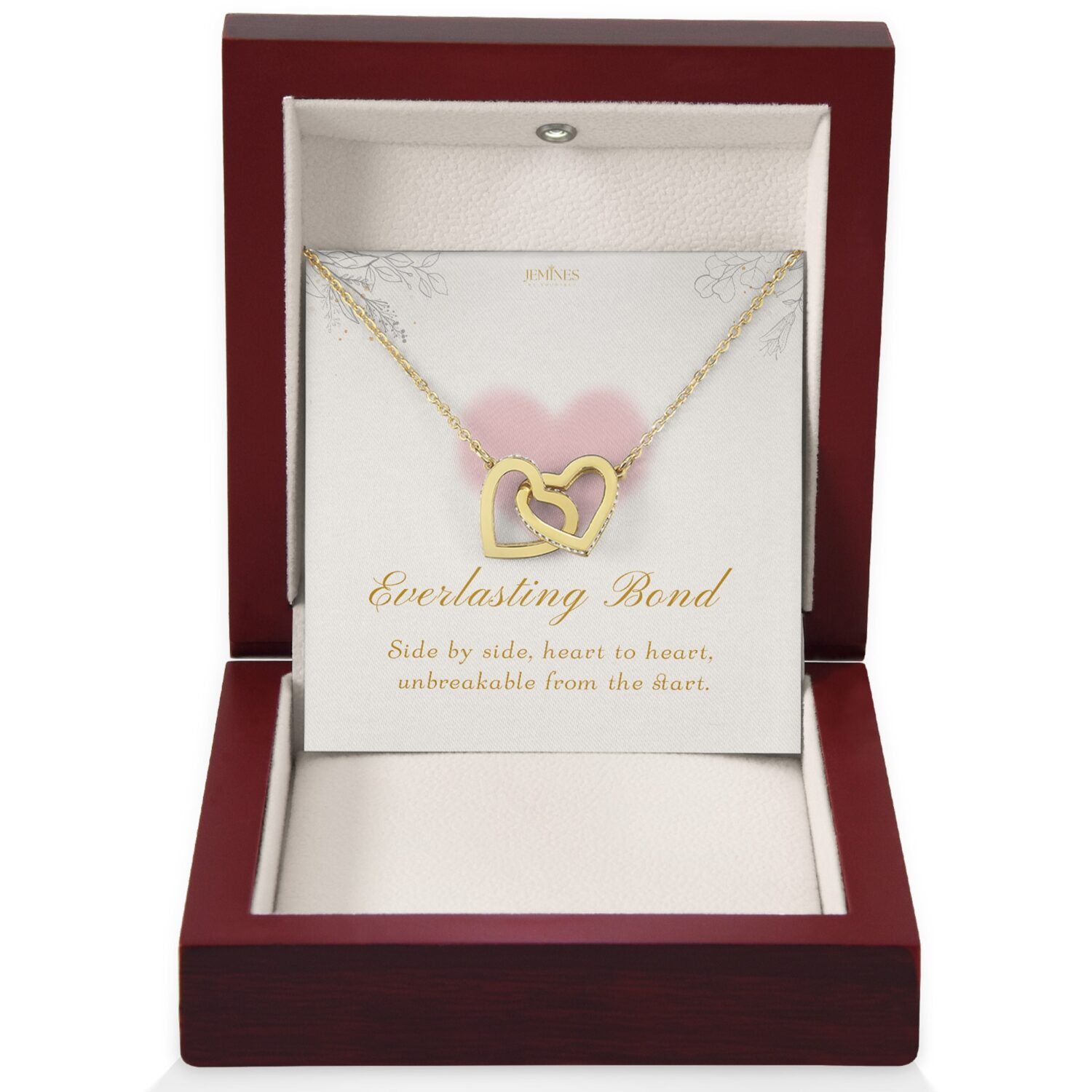 Wife Interlocking Gold Necklace Gift