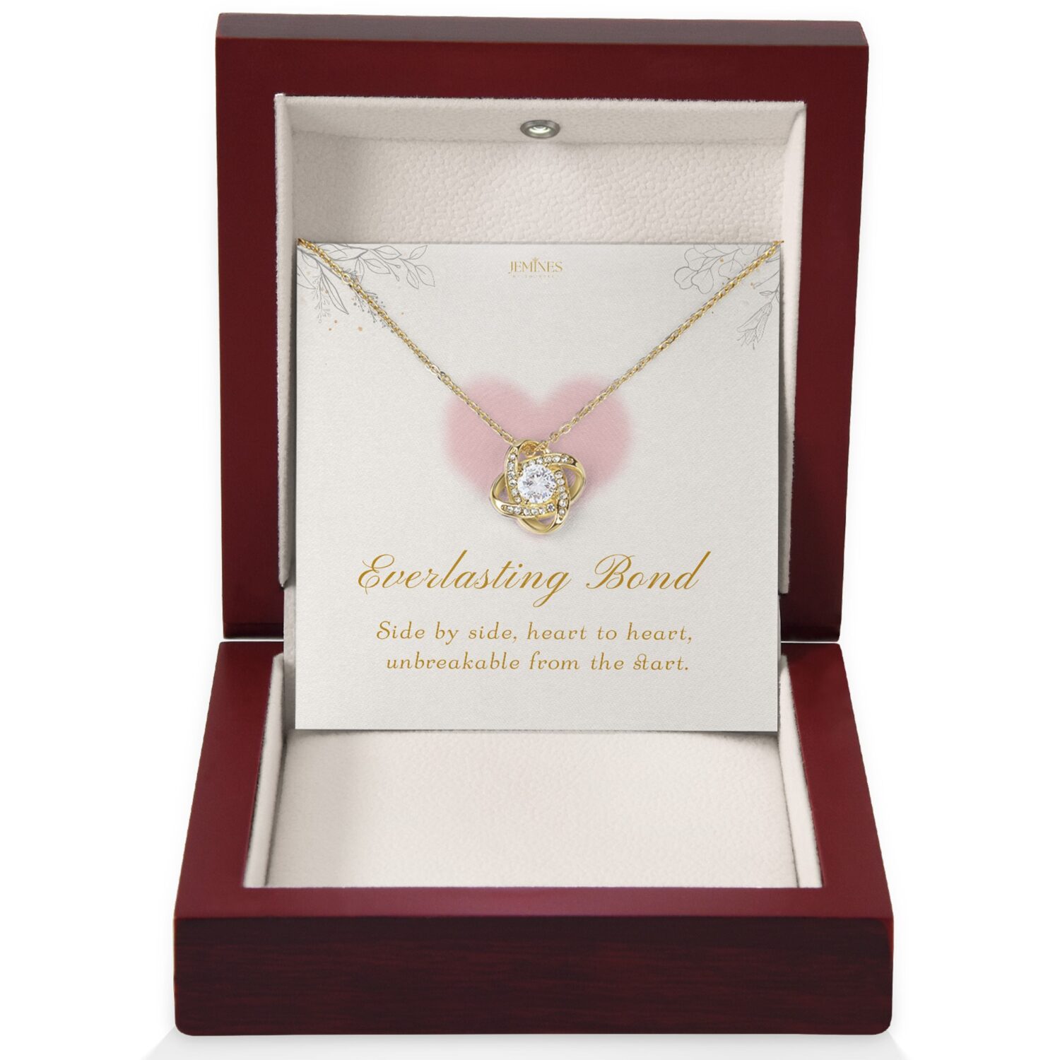 Wife Love Knot Gold Necklace Gift