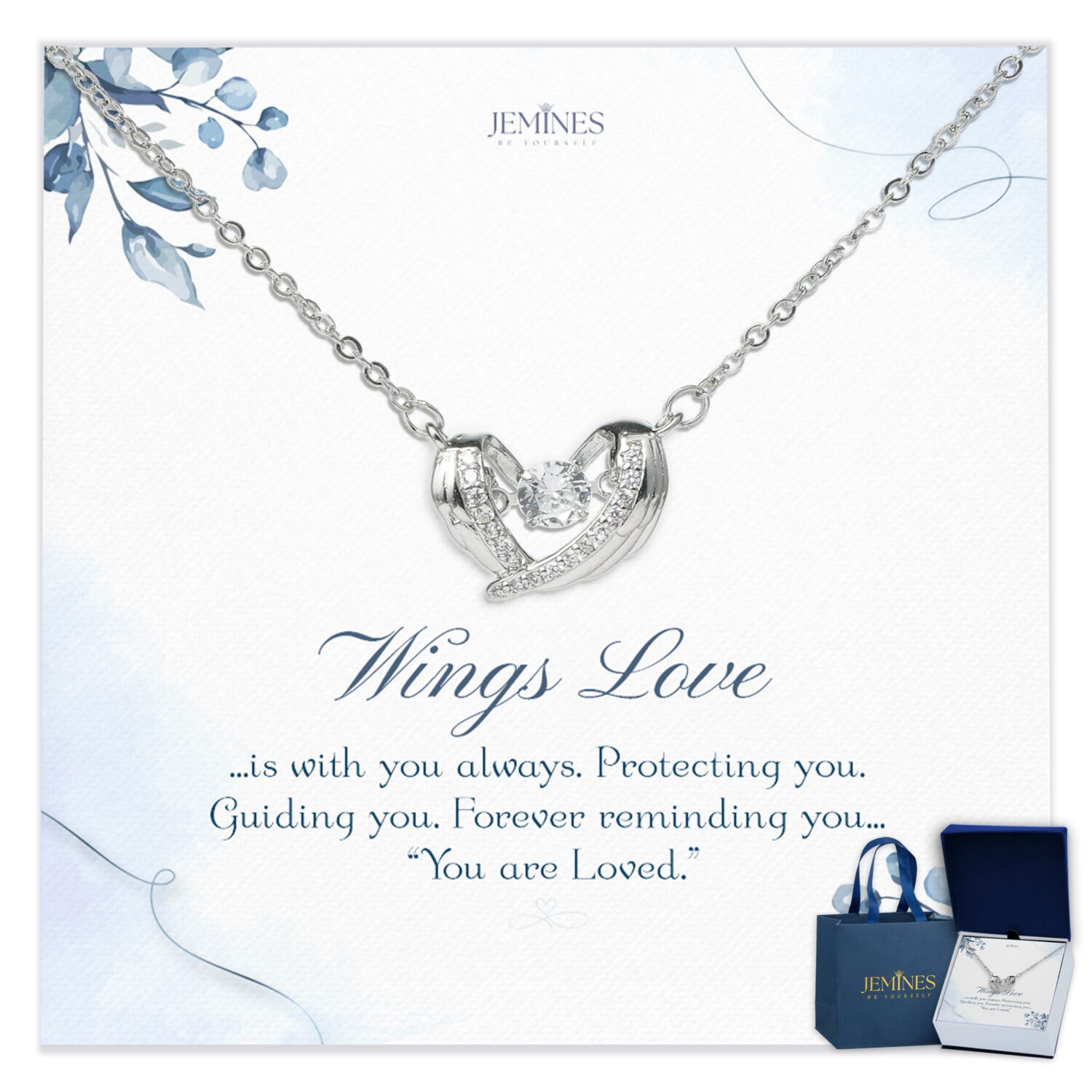 Wings Love Necklace Elegant Gift