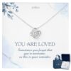 You Are Loved Love Knot Necklace Elegant Gift