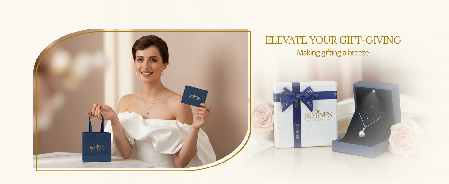 Natural Freshwater Pearl Necklace Grace Elegant Gift Women (6)