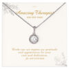 Amazing Therapist Appreciation Necklace Gifts