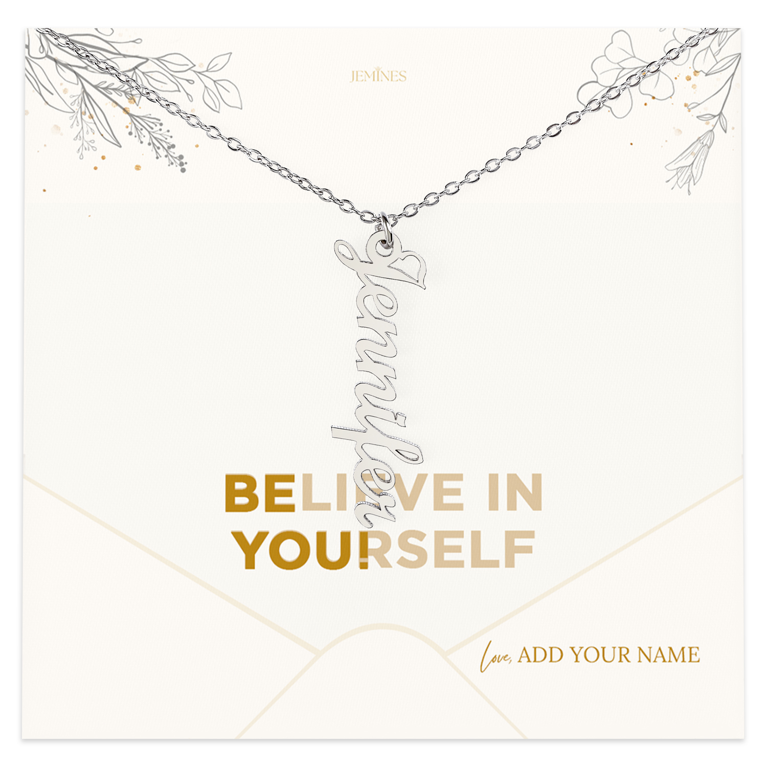 Custom Dangle Name Necklace Personalized Gifts