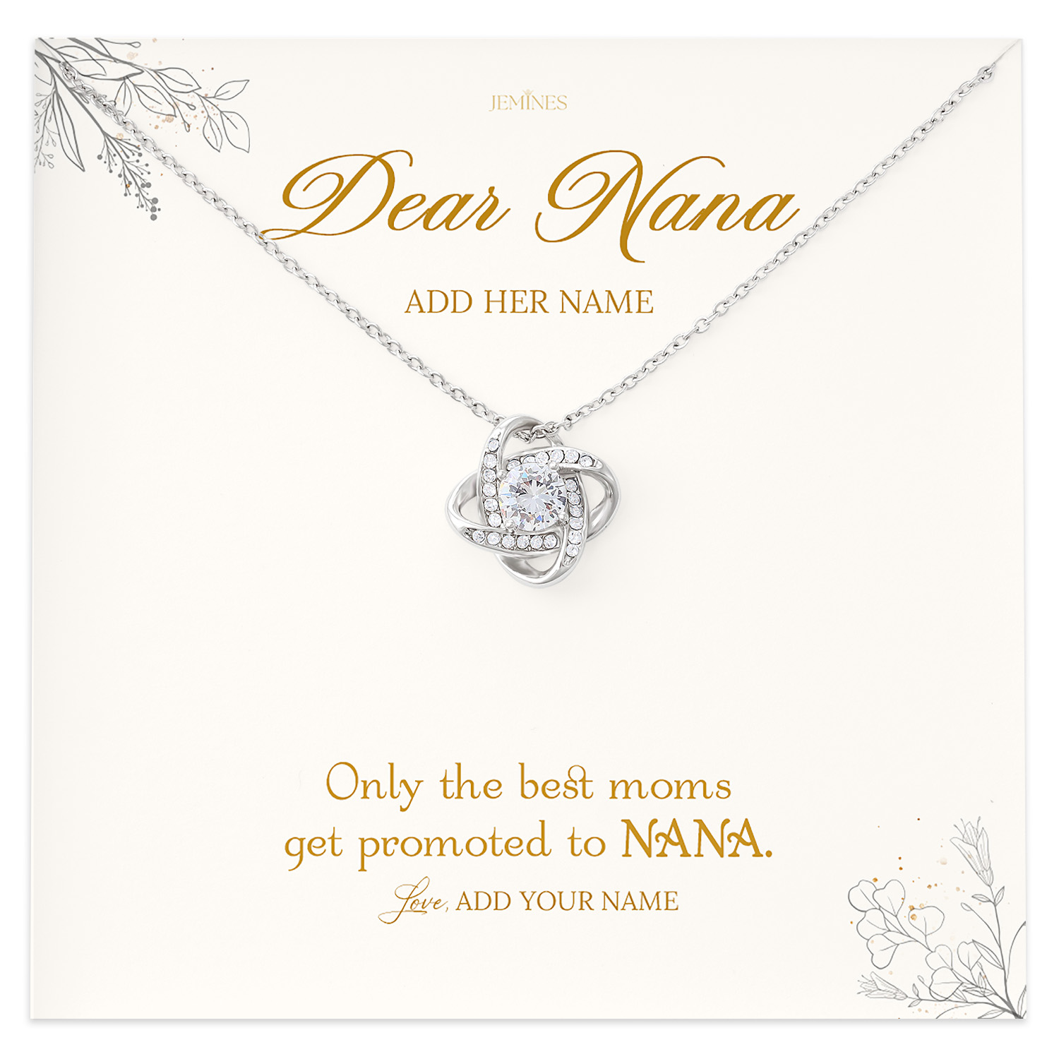 Dear Nana Necklace Personalized Gifts