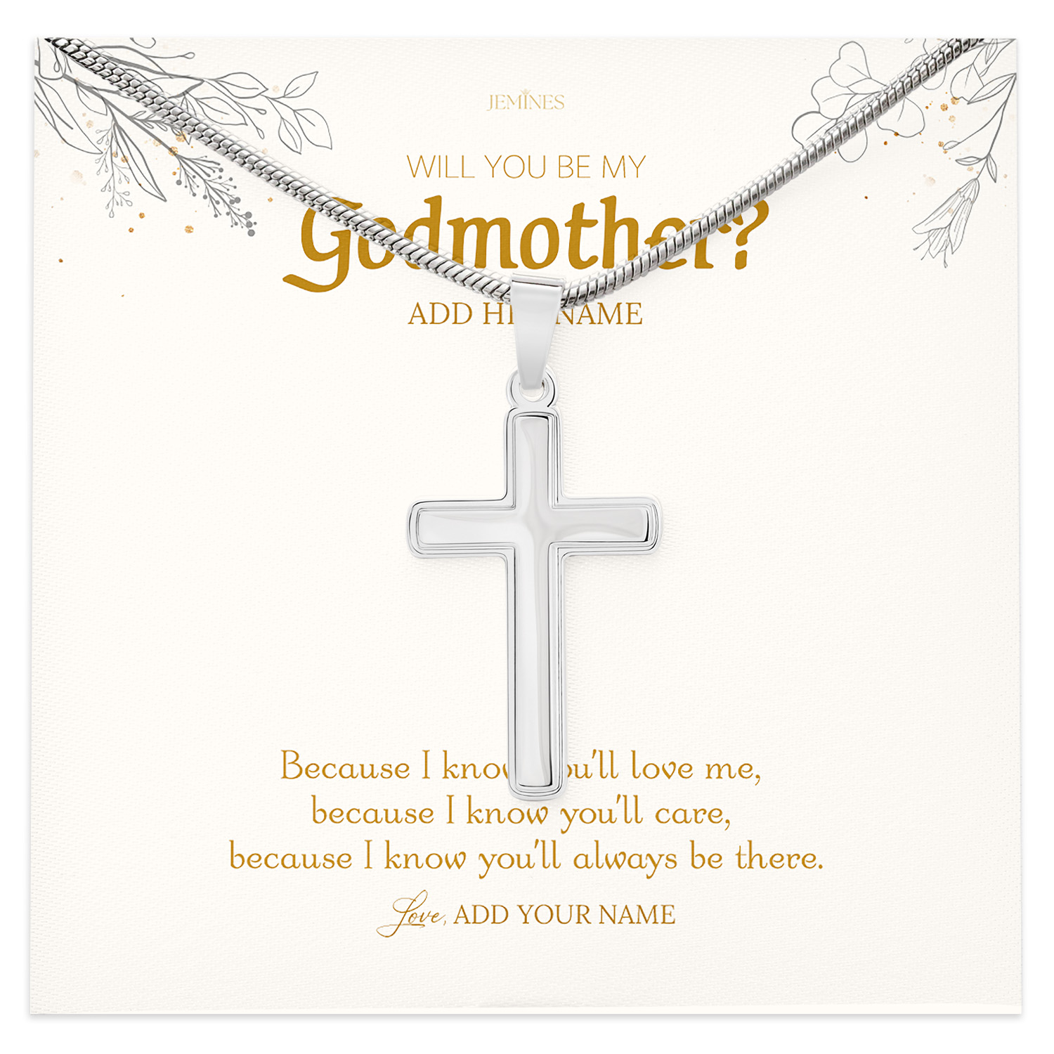 Godmother Necklace Personalized Spiritual Gifts