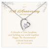Happy 10th Anniversary Necklace Personalized Gifts