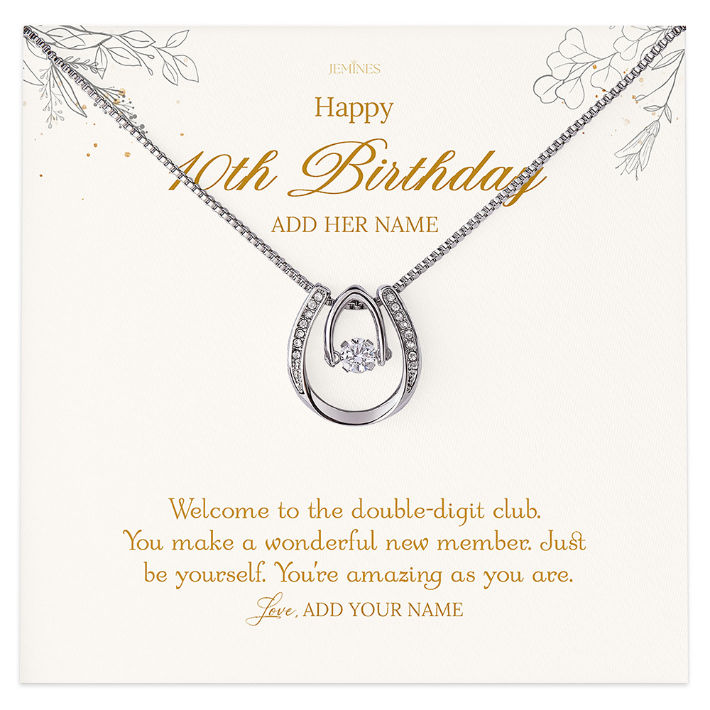 Happy 10th Birthday Necklace Gifts