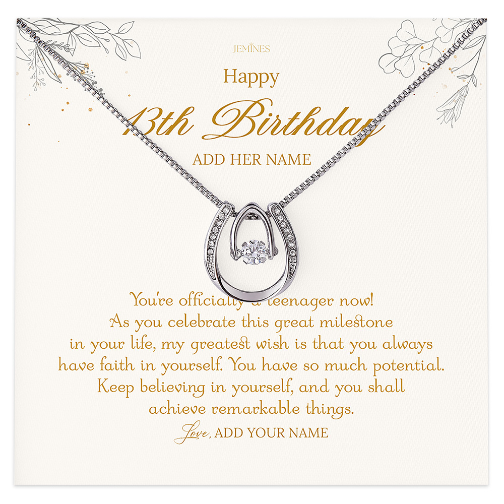Happy 13th Birthday Necklace Gifts