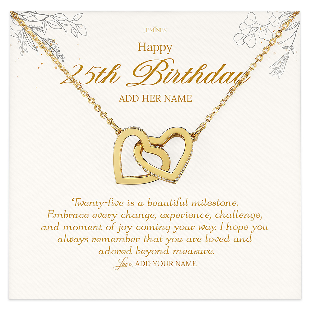 Happy 25th Birthday Necklace Gifts