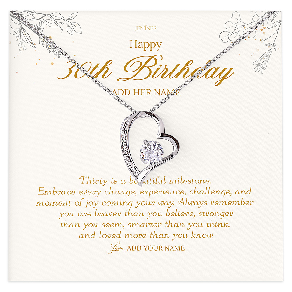 Happy 30th Birthday Necklace Gifts