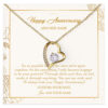Happy Anniversary Necklace Personalized Gifts