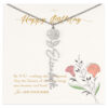 January Birth Month Flower Necklace Gifts