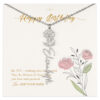 June Birth Month Flower Necklace Gifts