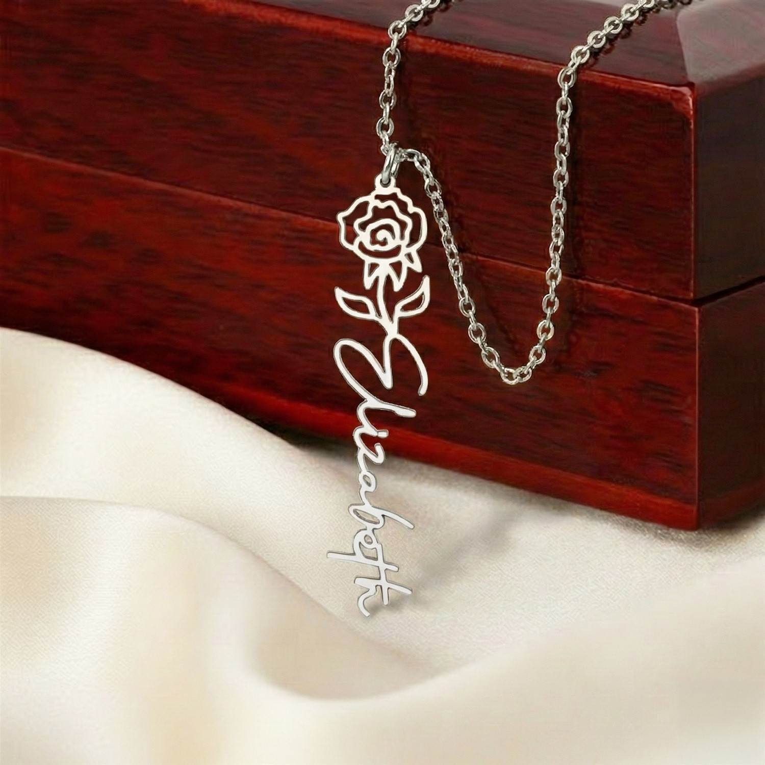 June Birth Month Flower Necklace Gifts - Image 4