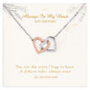 Long Distance Necklace with Message Card Gifts