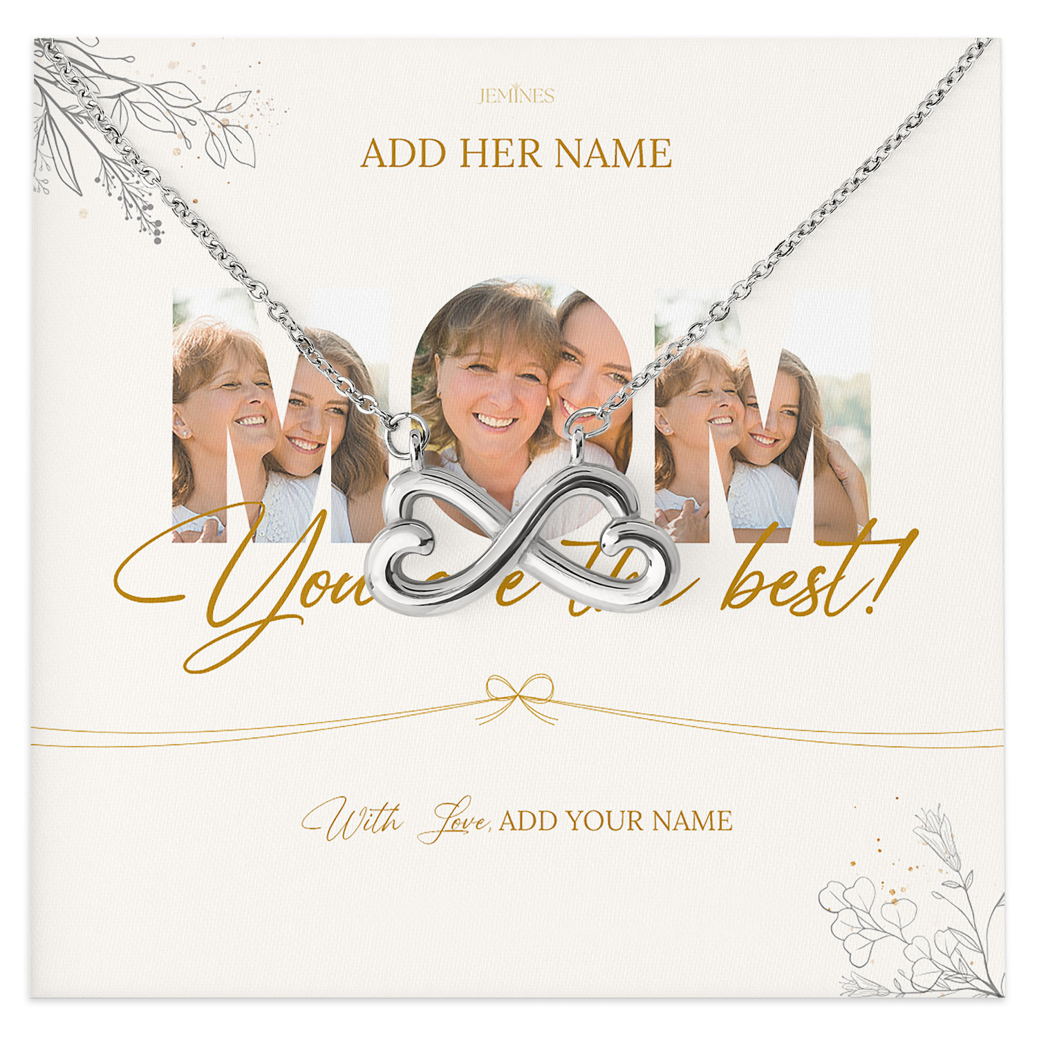 Mother Necklace Personalized Photo Card Gifts