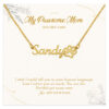 My Pawsome Mom Name Necklace Personalized Gifts