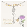 November Birth Month Flower Necklace Gifts