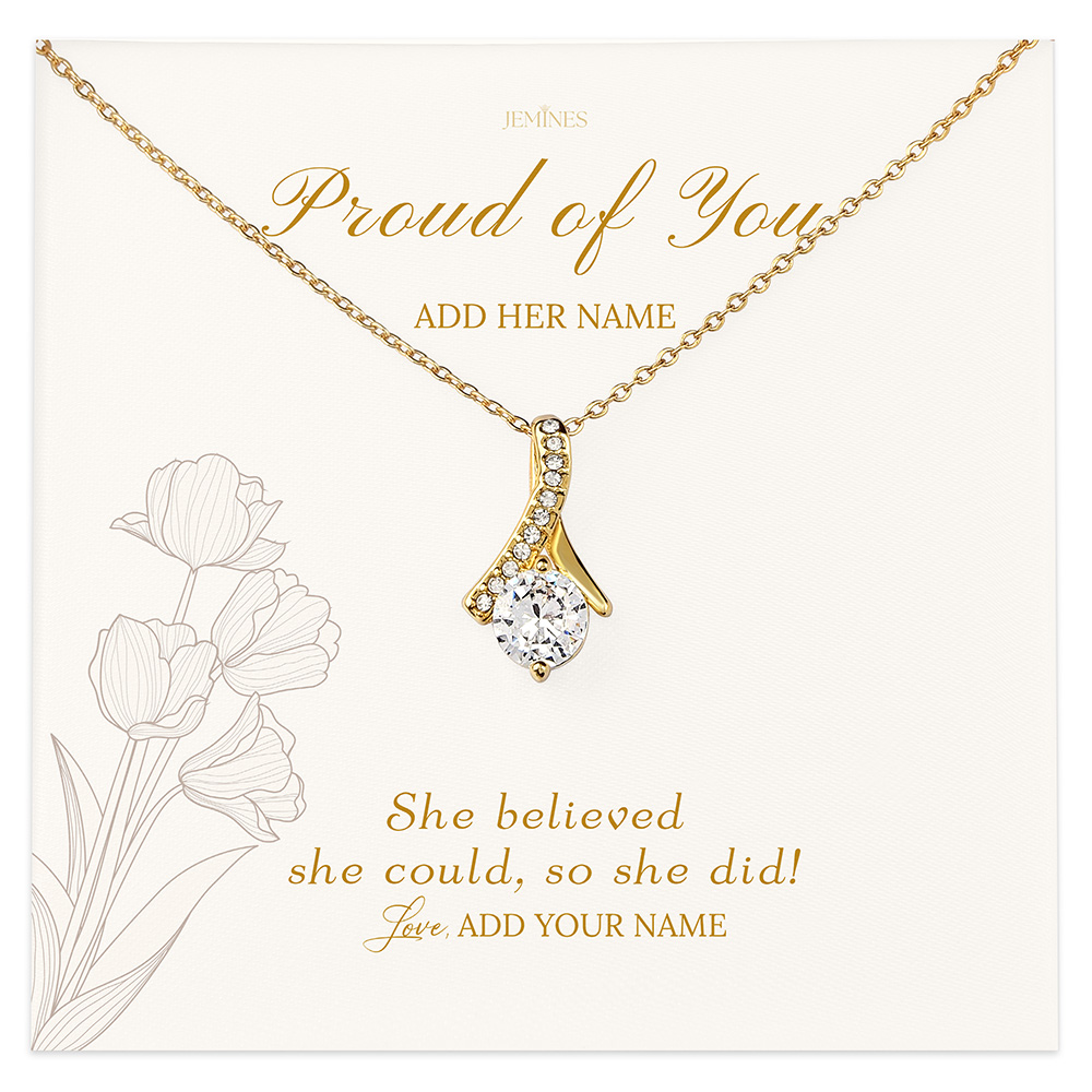 Proud of You Graduation Necklace Gifts
