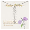September Birth Month Flower Necklace Gifts