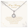 Sorry Necklace with Message Card Gifts