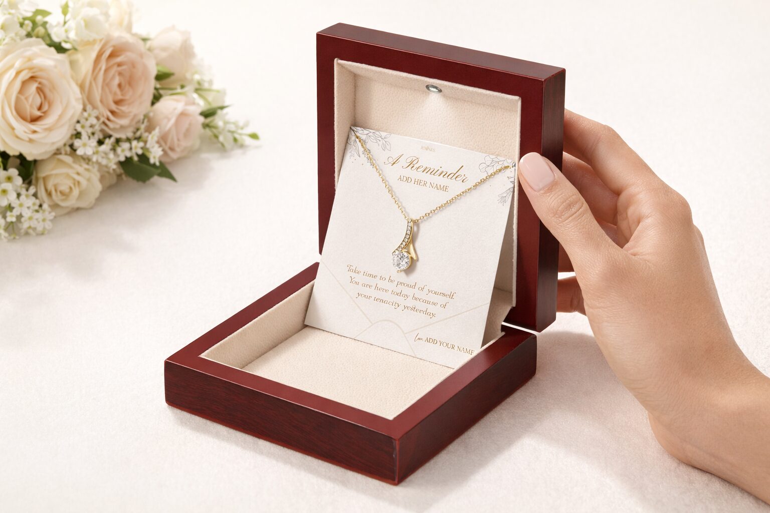 When words are hard, let your gift speak