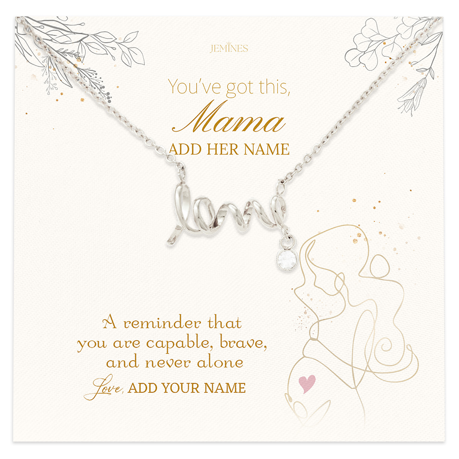 You Got This Mama Necklace Personalized Gifts